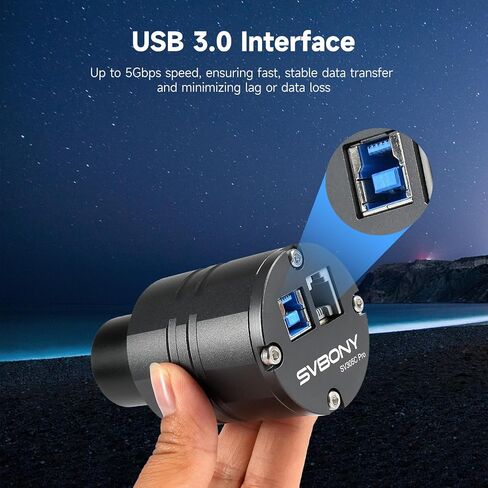 SVBONY SV305 Pro Telescope Camera, 2MP USB3.0 Astronomy Camera, 1.25inch Astronomy Guiding Camera, Telescope Eyepieces for Astrophotography in Saudi Arabia