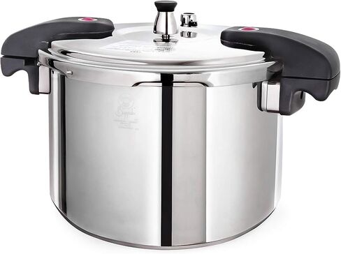 Buffalo 12 Quart Pressure Cooker Stainless Steel - Large Canning Pot with Lid for Home, Commercial Use - Easy to Clean Induction Stove Top Pressure Canner, Can Cooker - QCP412 in Saudi Arabia