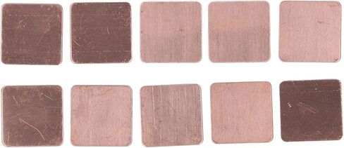 النحاس بالوعة الحرارية Shim 20pcs قسط التوصيل الحراري القوي وسادة حرارية للنحاس ل CPU الكمبيوتر المحمول GPU 20 × 20 مم (0.3 مم) in Saudi Arabia