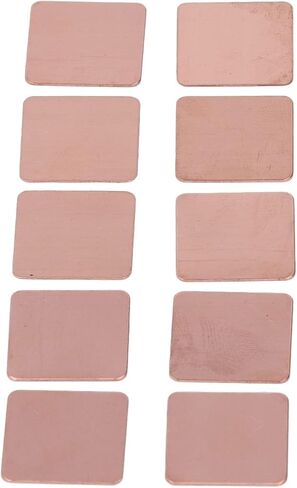 النحاس بالوعة الحرارية Shim 20pcs قسط التوصيل الحراري القوي وسادة حرارية للنحاس ل CPU الكمبيوتر المحمول GPU 20 × 20 مم (0.3 مم) in Saudi Arabia