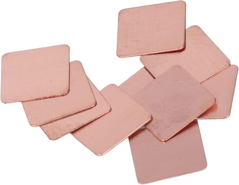النحاس بالوعة الحرارية Shim 20pcs قسط التوصيل الحراري القوي وسادة حرارية للنحاس ل CPU الكمبيوتر المحمول GPU 20 × 20 مم (0.3 مم) in Saudi Arabia