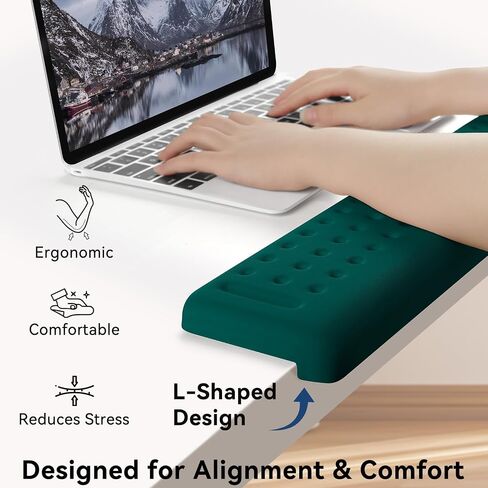 Sushret L-Shaped Desk Elbow Pad for Desk, 2-Pack Elbow Rest, Black in Kuwait