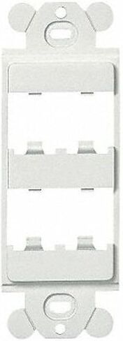 Panduit CFG4WH GFCI 4-Port Plastic Faceplate Frame, White in Saudi Arabia