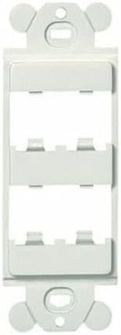 Panduit CFG4WH GFCI 4-Port Plastic Faceplate Frame, White in Saudi Arabia