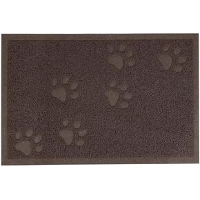 بساط صندوق فضلات القطط من داركيازي لحصيرة فضلات الأرضيات غير قابلة للانزلاق، تحكم في التناثر، سهل التنظيف، مقاوم للماء، ناعم على الكفوف (23.5 بوصة × 15.75 بوصة، رمل رمادي) in Kuwait