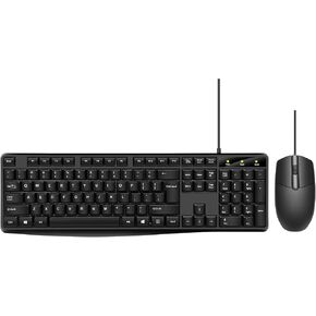 Wired Keyboard and Mouse Combo, Full-Sized Ergonomic Computer Keyboard and Optical Wired Mouse for Windows, Mac OS Desktop/Laptop/PC-Black in Saudi Arabia