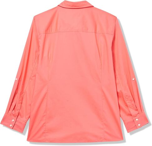 Tommy Hilfiger Women's Button Down Long Sleeve Collared Shirt with Chest Pocket, White, X-Large in Saudi Arabia