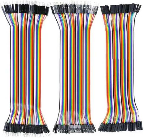 120pcs 20 سم سلك القفز متعدد الألوان من أجل Dupont Wire-40pin*3 M-F ، M-M ، F-F-F-F-bleboard Cabbon Clists Kit متوافقة مع مشاريع Arduino in Kuwait