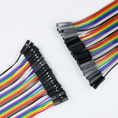 120pcs 20 سم سلك القفز متعدد الألوان من أجل Dupont Wire-40pin*3 M-F ، M-M ، F-F-F-F-bleboard Cabbon Clists Kit متوافقة مع مشاريع Arduino in Kuwait