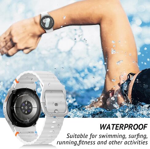 6 حزمة سبورت باند متوافقة مع Samsung Galaxy Watch 7 Band 40mm 44mm ، لا يوجد حزام سيليكون ناعم لمجرة Galaxy Watch 6 5 4 Fe/Galaxy Watch 6/4 Classic 47mm 43mm 46mm 42mm/Watch 5 Pro 45mm Men نساء in Saudi Arabia