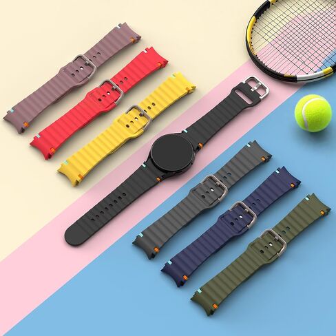 6 حزمة سبورت باند متوافقة مع Samsung Galaxy Watch 7 Band 40mm 44mm ، لا يوجد حزام سيليكون ناعم لمجرة Galaxy Watch 6 5 4 Fe/Galaxy Watch 6/4 Classic 47mm 43mm 46mm 42mm/Watch 5 Pro 45mm Men نساء in Saudi Arabia