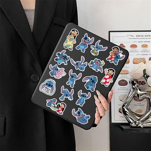 50pcs ملصقات Lilo & Stitch للأطفال ، شخصيات كرتون جميلة ، ملصقات مقاومة للماء للفينيل لزجاجة ماء لتلصق Toy Captop for DIY تزيين الهواتف القبعة. in Kuwait
