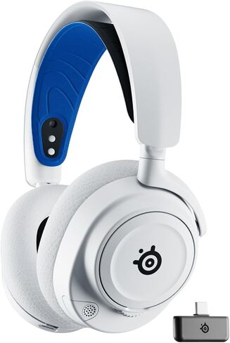 STEELSERIES ARCTIS NOVA 7P ألعاب متعددة الأنظمة اللاسلكية وسماعات الرأس المحمولة - نظام نوفا الصوتي - 2.4 جيجا هرتز وبلوتوث في وقت واحد - بطارية 38 ساعة - USB -C - MIC MIC in Kuwait