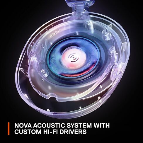 STEELSERIES ARCTIS NOVA 7P ألعاب متعددة الأنظمة اللاسلكية وسماعات الرأس المحمولة - نظام نوفا الصوتي - 2.4 جيجا هرتز وبلوتوث في وقت واحد - بطارية 38 ساعة - USB -C - MIC MIC in Kuwait