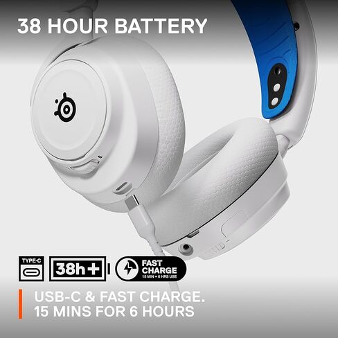 STEELSERIES ARCTIS NOVA 7P ألعاب متعددة الأنظمة اللاسلكية وسماعات الرأس المحمولة - نظام نوفا الصوتي - 2.4 جيجا هرتز وبلوتوث في وقت واحد - بطارية 38 ساعة - USB -C - MIC MIC in Kuwait