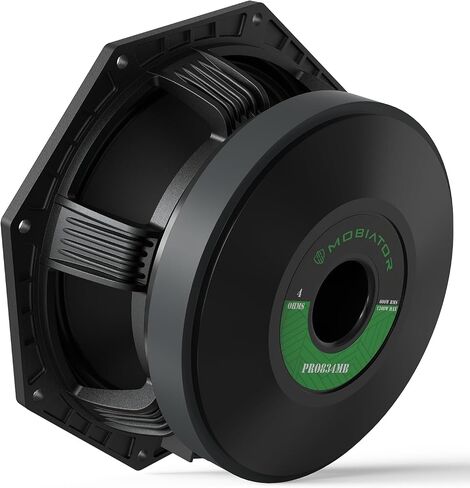 PRO108MB Loudspeaker - 10" Midbass Aluminum Basket, 1600W Max, 400W RMS, 8 Ohms - Premium Quality Audio Door Speakers for Car or Truck Stereo Sound System (MB-PRO108MB) in Saudi Arabia