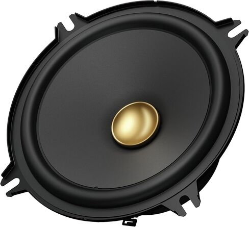 PIONEER TS-A1301C, 2-Way Component Car Audio Speakers, Full Range, Clear Sound Quality, Easy Installation and Enhanced Bass Response, Black and Gold Colored 5.25" Round Speakers in Saudi Arabia