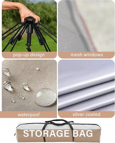 Instant Tent Person - Automatic Pop Up Camping Tent/Silver Coating UV Protection, Waterproof Portable for Backpacking & Camping with Carring Bag(Easy Setup & Fold) in Saudi Arabia