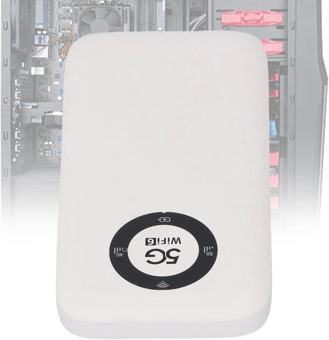 Zunate 5G WiFimobile Hotspot للسفر ، جهاز نقاط HOTIBLE المحمولة مع توافق بطاقة SIM ، 16 جهاز متصل ، 2.4 جيجا هرتز ، 5.8 جيجا هرتز ، 7100 مللي أمبير (أبيض) in Saudi Arabia
