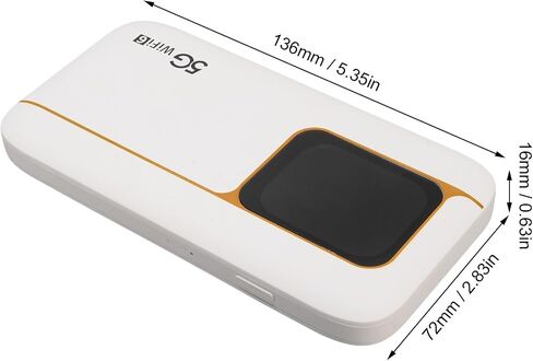DIYEENI 5G LTE WIFI HOIT MOPPOT النقطة الساخنة - تصل إلى 2.77 جيجابت في الثانية ، جهاز Pocket Hotspot مع فتحة بطاقة SIM وشاشة تعمل باللمس ، ودعم 2.4 جم/5.8 جرام ، وتوصيل ما يصل إلى 16 جهازًا ، IP67 in Saudi Arabia