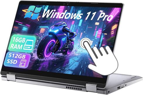 Dell Latitude 5310 2-in-1 Business Touchscreen Business ، 13.3 "FHD (1920x1080) ، Intel I5-10210 1.6GHz ، 16GB DDR4 RAM ، 512GB SSD ، لوحة المفاتيح الخلفية ، WIN11 PRO (READED) in Saudi Arabia