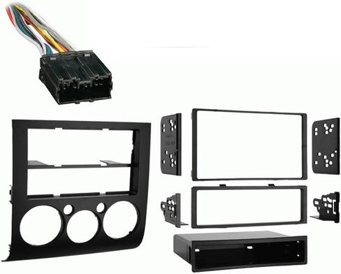 Ammarony Audio متوافق مع Mitsubishi Galant 2004 2005 2006 2007 2008 2009 2010 2011 2012 2013 W Auto Control Control Harness Radio Dash Kit in Saudi Arabia