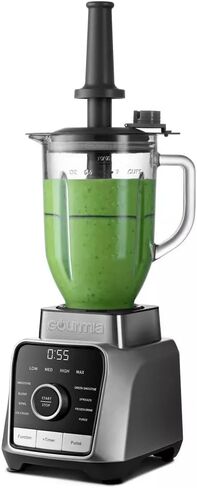 Gourmias Digital Kitchen Blender & Food Processor مع 8 برامج مزيج ، 4 سرعات ونبض ، محرك 1500 واط ، قفل مؤقت ومضمّن ، عبث مستدير ، جرة آمنة غسالة الصحون ، أجهزة المنزل المدمجة in Saudi Arabia