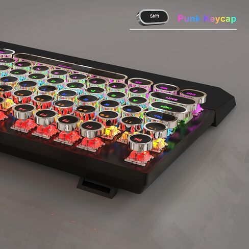 لوحة مفاتيح الألعاب الميكانيكية الآلة للآلة والسرد الفأر ، لوحة مفاتيح RGB RGB Rainbow Backlit Wired For Game and Office ، للكمبيوتر المحمول Windows ، والمفاتيح الحمراء (الوردي) in Kuwait