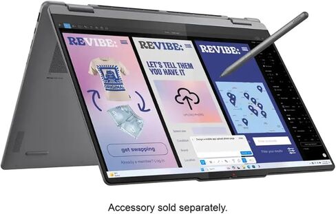 Lenovo Yoga 7i 2-in-1 16 "2K شاشة اللمس المحمول AI CoPilot + PC ، Intel Core Ultra 5 ، 16GB LPDDR5X ، 512GB SSD + 1TB SSD SSD ، 1 سنة من Microsoft 365 Office + Pens Pen ، Wifi 7 ، Hdmi ، Win 11 Home in Saudi Arabia