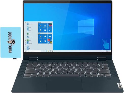 Lenovo IdeaPad Flex 5 14ALC05 14" 2-in-1 FHD Touch Abyss Blue Laptop (AMD Ryzen 7 5700U 8-Core, 16GB RAM, 512GB PCIe SSD, AMD Radeon, Backlit KYB, FP Reader, WiFi 6, BT 5.2, Win 11 P) w/Dockstorm Hub in Saudi Arabia