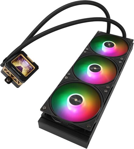 Thermalright Core Matrix 360 Black CPU Liquid Cooler with 120mm PWM Fan,360 Black Cold Row Specification,Integrated Water Cooler Heatsink,for AMD/AM4/AM5,Intel 1700/1851/1150/1151/1200/2011 in Saudi Arabia