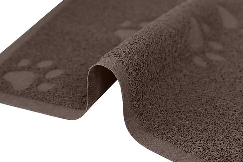 بساط صندوق فضلات القطط من داركيازي لحصيرة فضلات الأرضيات غير قابلة للانزلاق، تحكم في التناثر، سهل التنظيف، مقاوم للماء، ناعم على الكفوف (23.5 بوصة × 15.75 بوصة، رمل رمادي) in Kuwait