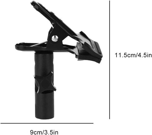 Light Stand Clamp, Metal Rubber Light Stand Clip 3/8'' and 1/4'' Rotatable Clip Holder Light Stand Studio Photography Accessory in Saudi Arabia