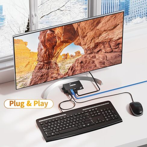 HDMI USB KVM Extender Kit ، Bolaazul 60m HDMI KVM USB Extender 1080p على كابل شبكة RJ45 CAT5E/6 مع حلقة و POC ، مسافة مرنة غير مرنة خاسرة in Saudi Arabia