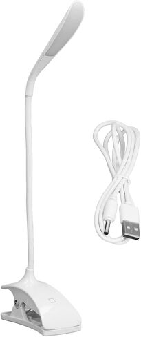 Fafeicy USB Rechargeable LED Desk Lamp 3 Brightness Levels LED Reading Light Flexible Gooseneck Table Lamp with 16 Bright LEDs for Studying Working Camping in Saudi Arabia