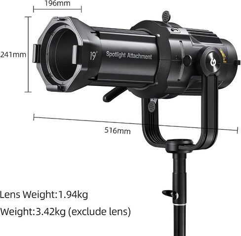 Godox VSA-36K كشاف ضوئي مرفق مكثف أنف مخروطي بصري مع مجموعة عدسات 36 درجة لفلاش Bowens Mount Studio Strobe Monolight Flash وإضاءة LED مستمرة in Saudi Arabia