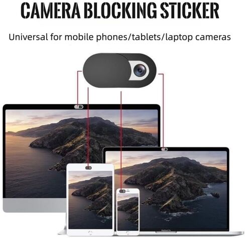 Webcam Cover Slide for Laptop, Phone, Tablet, and Desktop Camera Privacy Protection, Anti-Peeping Camera Blocker, Set of 4 in Saudi Arabia