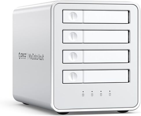ORICO 40GBPS SSD محرك الأقراص الصلبة الخارجية NVME M.2 All-Flash Station Up 32TB لـ 4K/8K تحرير الفيديو/نقل البيانات-8848U4 in Kuwait