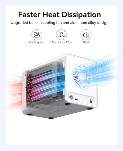 ORICO 40GBPS SSD محرك الأقراص الصلبة الخارجية NVME M.2 All-Flash Station Up 32TB لـ 4K/8K تحرير الفيديو/نقل البيانات-8848U4 in Kuwait