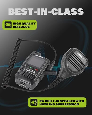 2-Pack Handheld Palm Microphone Shoulder Speaker Mic for Global-ptt G0 G5 and Compatible with Rapid Radios Kenwood Radios (K-Type) in Saudi Arabia