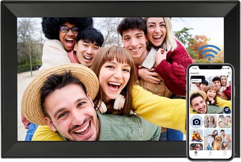 AEEZO 15.6 بوصة WIFI إطار الصورة الرقمية ، الكامل HD الشاشة التي تعمل باللمس إطار الصور الرقمية الذكية مع تخزين 32 جيجابايت ، دوار تلقائي ، سهلة الإعداد لمشاركة الصور أو مقاطع الفيديو عبر تطبيق AIMOR ، الجدار القابل للتثبيت in Kuwait