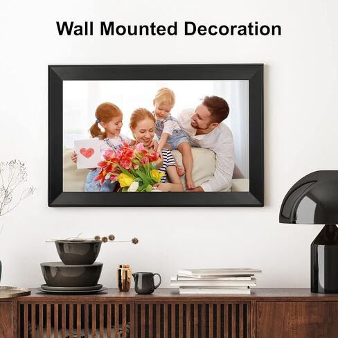 AEEZO 15.6 بوصة WIFI إطار الصورة الرقمية ، الكامل HD الشاشة التي تعمل باللمس إطار الصور الرقمية الذكية مع تخزين 32 جيجابايت ، دوار تلقائي ، سهلة الإعداد لمشاركة الصور أو مقاطع الفيديو عبر تطبيق AIMOR ، الجدار القابل للتثبيت in Kuwait