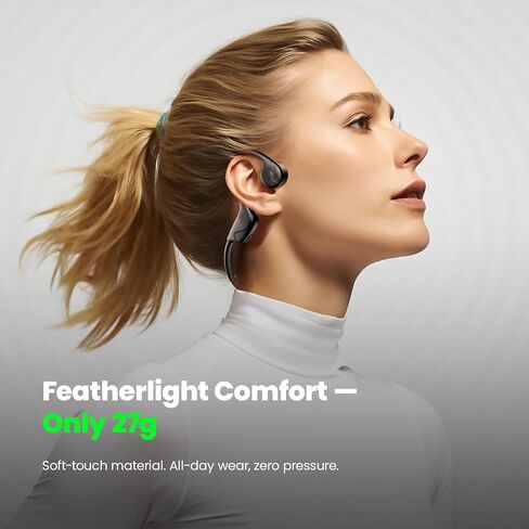 Bone Conduction Headphones,Bluetooth V6.0 Open Ear Headphones with Mic, in Saudi Arabia