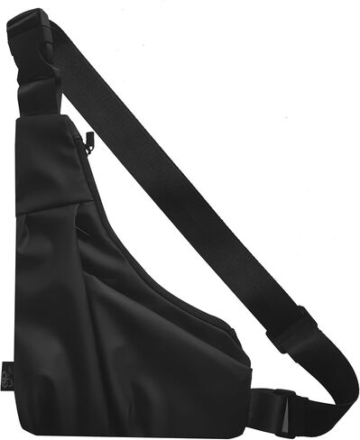 Lightweight Crossbody Bag for Women Men, Anti Theft Sling Bag with Back Pocket, Waterproof Chest Bag for Daily Use, Hiking, Cycling, Running. in Saudi Arabia