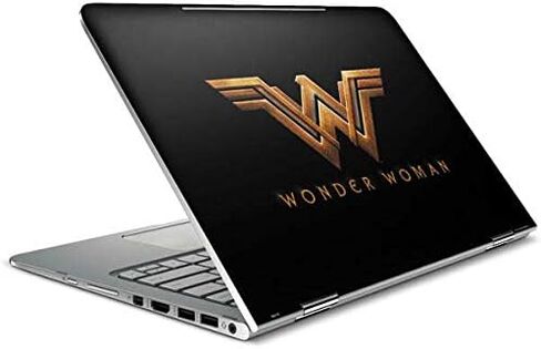 Skinit Skinit Lastop Skin Compatible مع Specter X360 15.6in (2-in-1)-تصميم شعار Warner Bros Wonder Gold مرخص رسميًا in Saudi Arabia