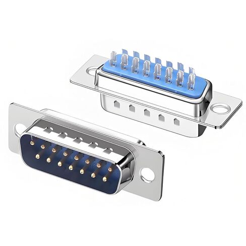 DB15 Solder Connector, 2 Row 15 Pin RS232 D-SUB Breakout Board Terminal Adapter with Case Assortment Kit (20Pcs Female) in Kuwait