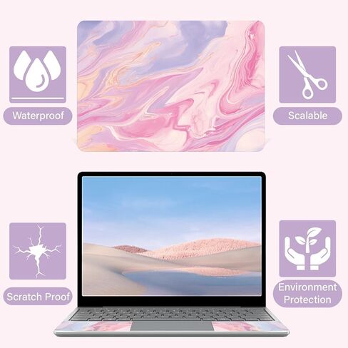 CREATCABIN Laptop Skin Sticker Marble Notebook Cover Decal PVC Sticker for Laptop Netbook PC Notebook Universal Reusable Skin Cover Personalized Art Case Protector Mini List Abstract 15×10.6In in Saudi Arabia