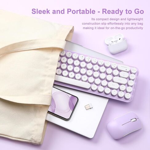 I68 لوحة المفاتيح اللاسلكية وسرد الماوس ، لوحة مفاتيح نمط الآلة الآلي مع كف من المفاتيح المستديرة ، واتصال 2.4 جيجا هرتز مع أجهزة الكمبيوتر المكتبية كمبيوتر الكمبيوتر المحمول WindowsXP/7/8/10 (أصفر) in Kuwait