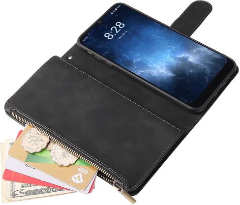ASUWISH متوافق مع حافلة الحافظة على شاشة الزجاج من ROUVO V الحادة وحماية بطاقة CORDER بالجلد الحامل Cell Accessories Folio Pres in Saudi Arabia
