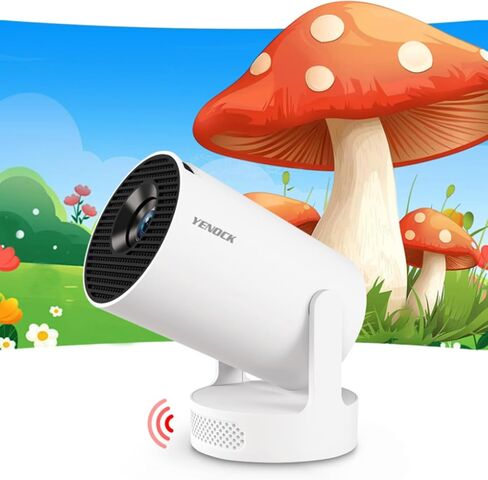 【التطبيقات المدمجة】 أجهزة العرض المصغرة واي فاي وبلوتوث ، جهاز عرض للأفلام متوافق مع الهاتف الذكي TV Stick / HDMI / USB ، ودعم 4K محمولة في الهواء الطلق للمسرح المنزلي مع إسقاط الجدار / السقف in Kuwait